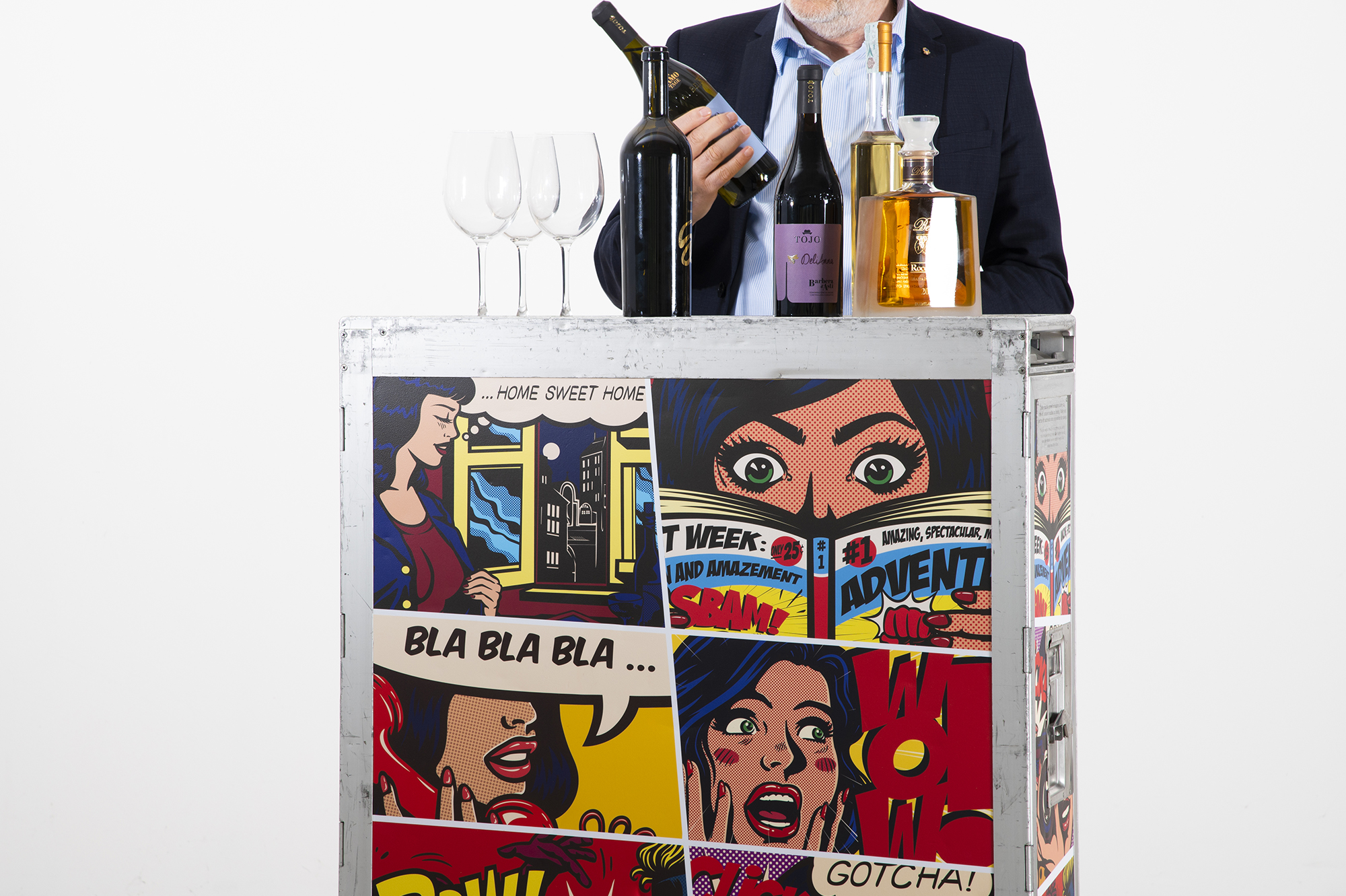 Carrello aereo custom pop art