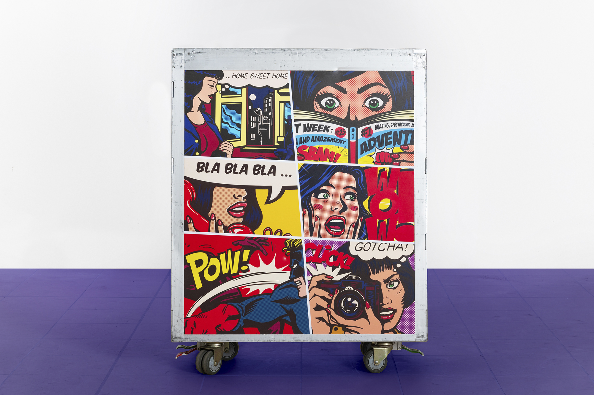 Carrello aereo custom pop art