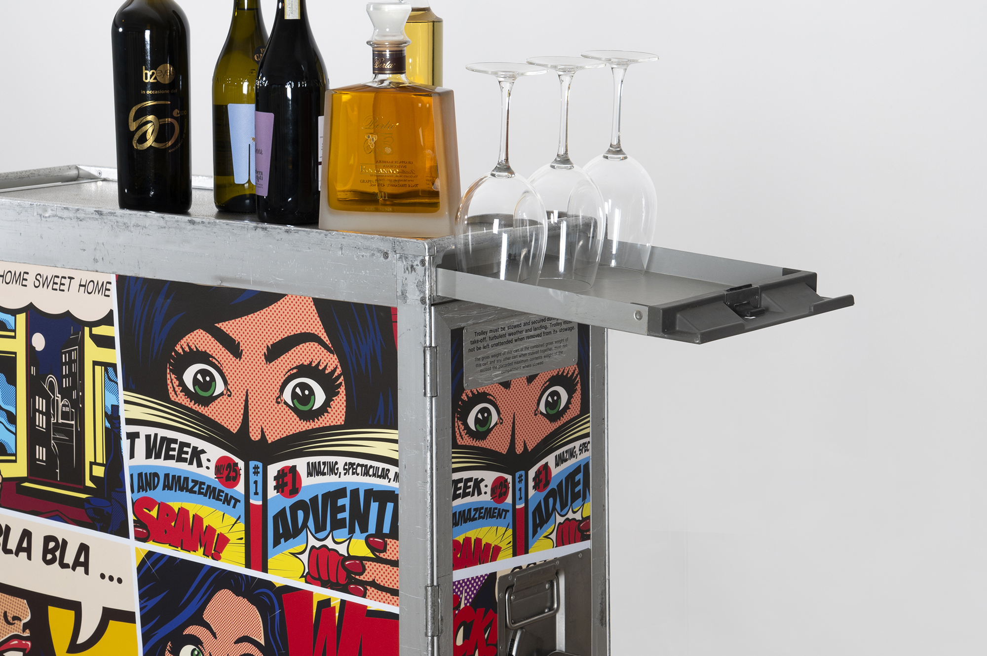 Carrello aereo custom pop art