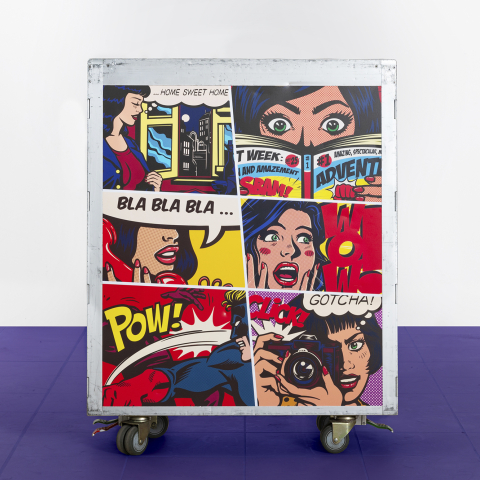 Carrello aereo custom pop art